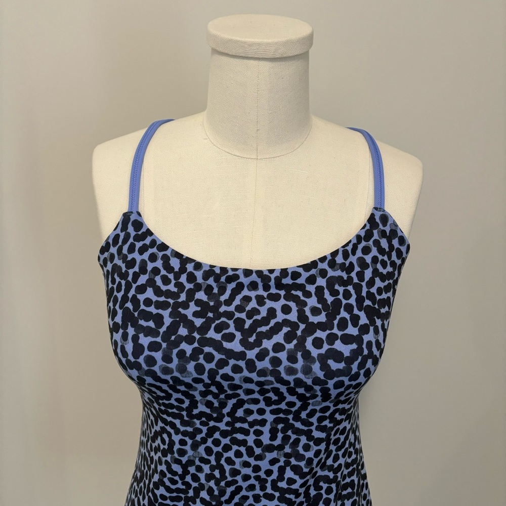 Lululemon Dancing Warrior Tank Ace Spot Lullaby Black Size 6 - Picture 6 of 15